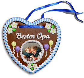 Personalisiertes Lebkuchenherz Bester Opa