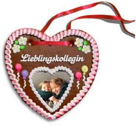 Personalisiertes Lebkuchenherz Lieblingskollegin