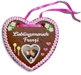 Personalisiertes Lebkuchenherz Lieblingsmensch Franzi