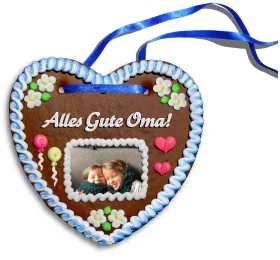 Personalisiertes Lebkuchenherz Alles Gute Oma!