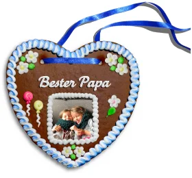 Personalisiertes Lebkuchenherz Beste Papa