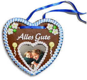 Personalisiertes Lebkuchenherz Alles Gute