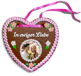 Personalisiertes Lebkuchenherz In ewiger Liebe