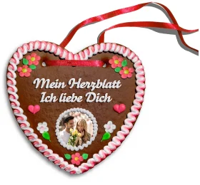 Personalisiertes Lebkuchenherz Mein Herzblatt Ich liebe Dich