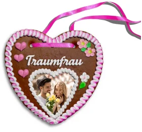 Personalisiertes Lebkuchenherz Traumfrau