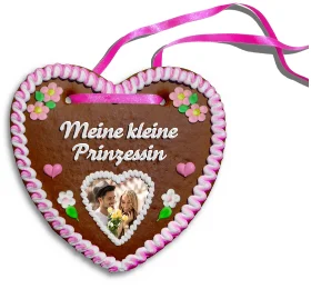 Personalisiertes Lebkuchenherz Meine kleine Prinzessin